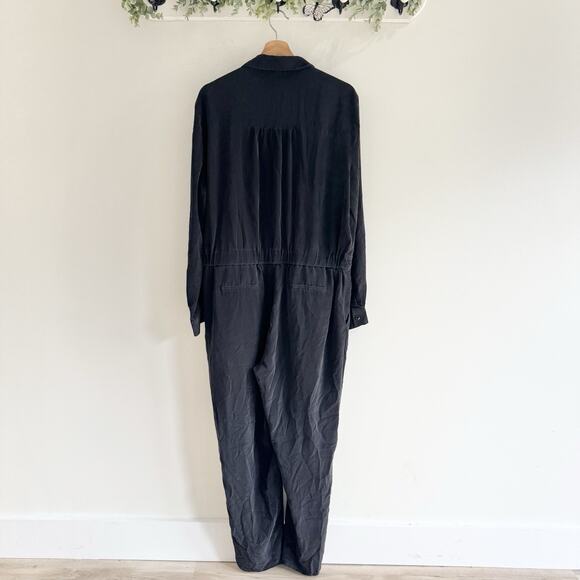 R Label Ralph Lauren 100% Silk Wide Leg Jumpsuit XL AA4607 - Picture 5 of 6